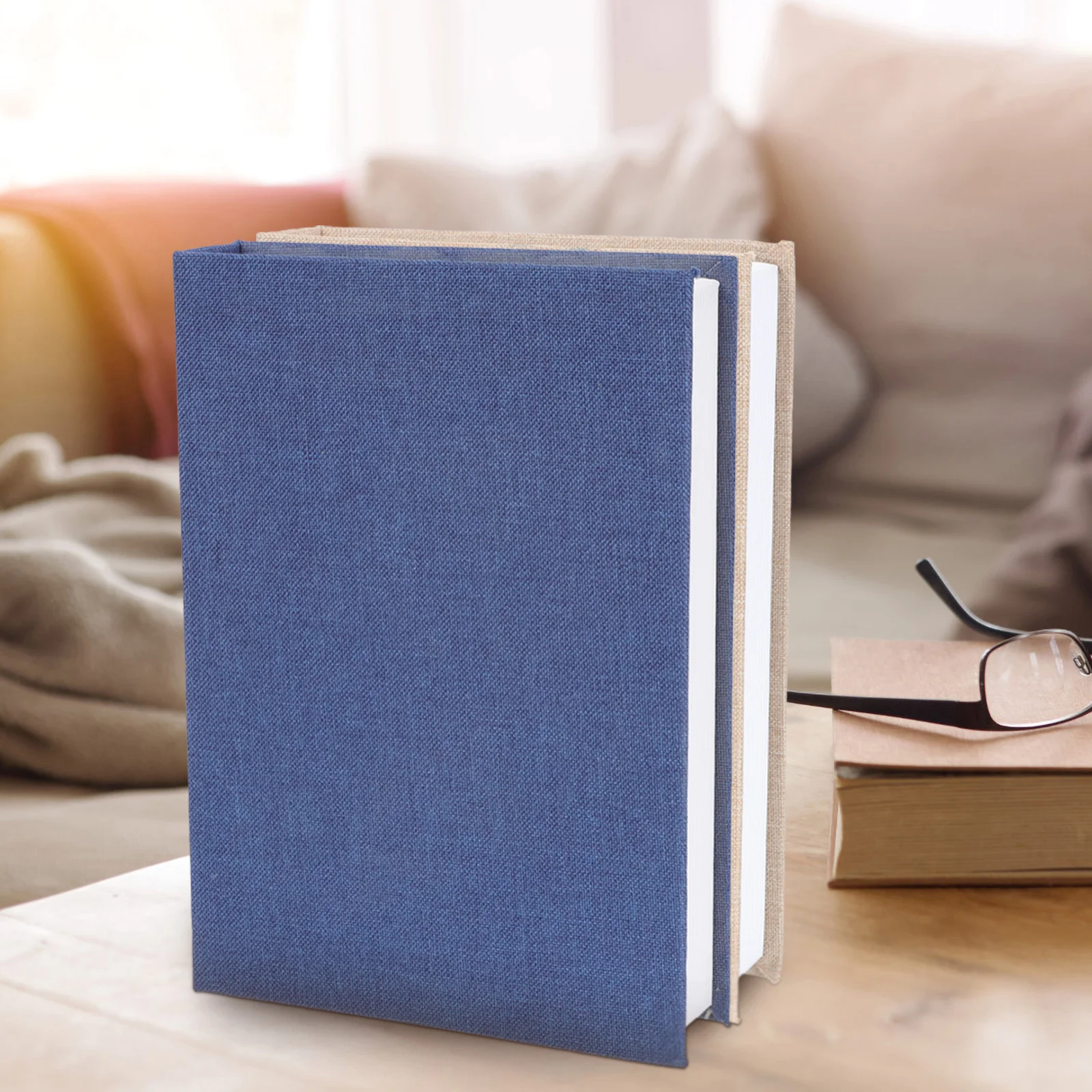 2 Pcs New Chinese Style Decorative Books Office Bookshelf Cardboard Coffee Table Hardcover