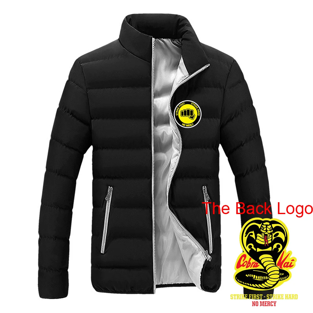 Cobra kai 2025 Men's New Autumn And Winter Printing Warm High Quality Leisure Four-Color Cotton Jacket Zipper Hoodie Tops