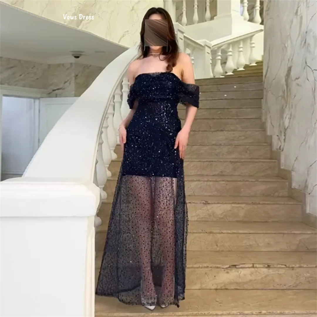 

Vows Custom Made Robe Soiree Candle Women's Prom Dress Luxury Evening Dress 2025 Line A Formal Dresses for Women Wedding Party