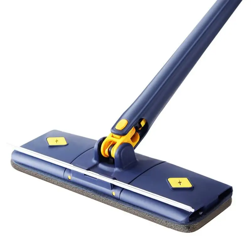 New Microfiber Floor Mop for Floor Cleaning 360° Rotatable Dust Flat Mop with Long Handle and 5 Reusable Mop Cloth