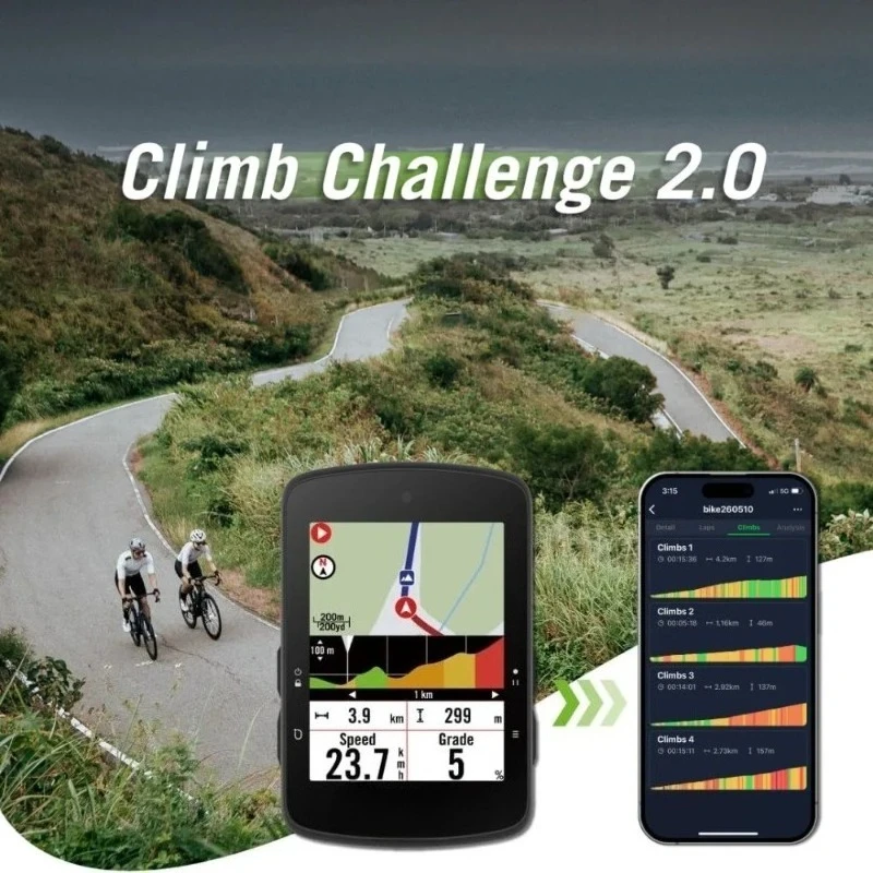 

Hot Sale. S510 Color LCD Touchscreen GPS Bike/Cycling Computer, Offline USA Map, Compatible with Bike Radar