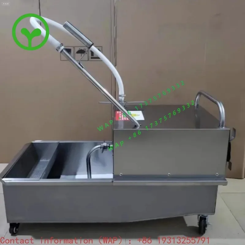 【Seller's Recommendation】35L Stainless Steel Restaurant Fryer Filter Restaurant  Deep Fryer Oil Filter Cart Machine