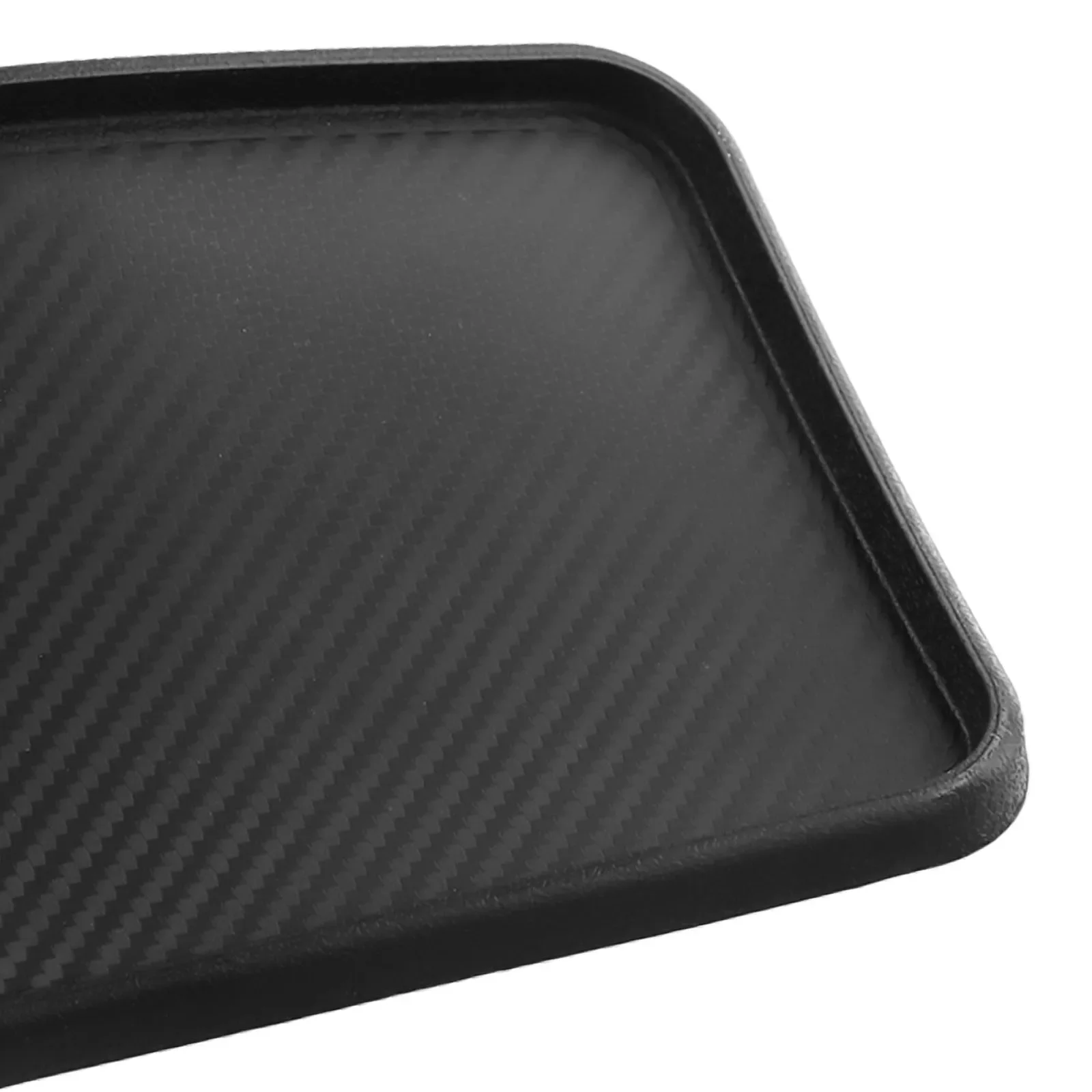 1pcs Car Front Dashboard Silicone Non-Slip Storage Catcher Pad Mat 200x128mm Black Auto Interior Accessories