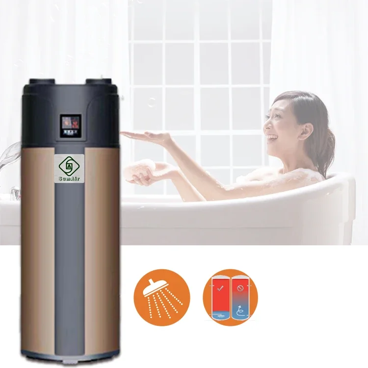 -10d 3.5kw Household 75D PV Solar Electric Water Tank Heating DHW R290 R134A All In One Air Source Heat Pump Water Heater Boiler