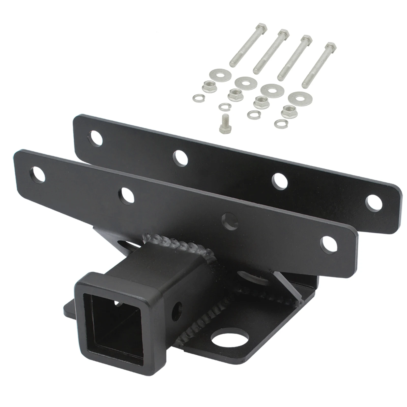 

Новый 2007-2025 для Jeep Wrangler JL JK 4-дверный 2-дверный комплект приемника сцепного устройства прицепа, совместимый стальной буксировочный сцепь, новый