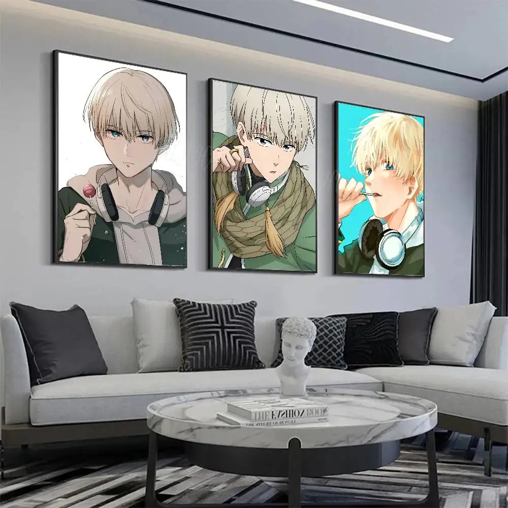 Kaji Ren Blooded Anime W-Wind Breaker Posters Living Room Bar Cafe Quality Canvas Vintage Style Comics Painting Art Home Wall