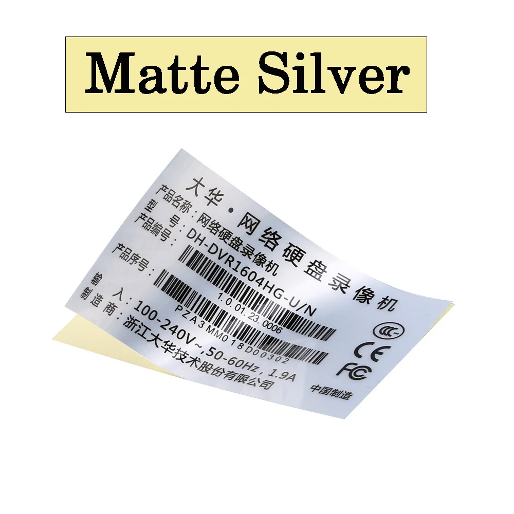 100pcs Custom Assorted Sticker Personalized Logo on Holographic Bright Matte Silver Gold Paper Adhesive Label Sticker Business