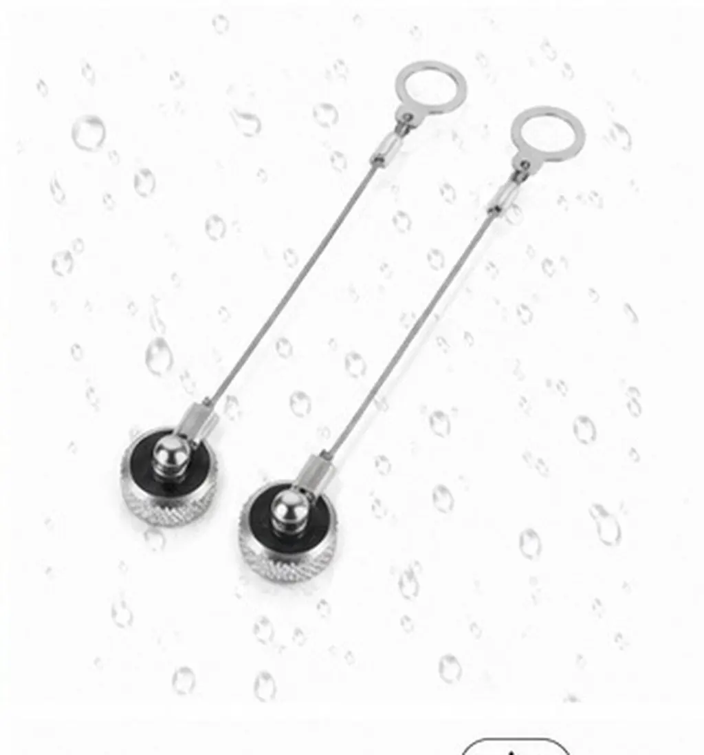 2Pcs M8 Circular Aviation Connector Dust Cap Silver Metal Waterproof Metal Connector Cover Industrial Plug Protector for Outdoor