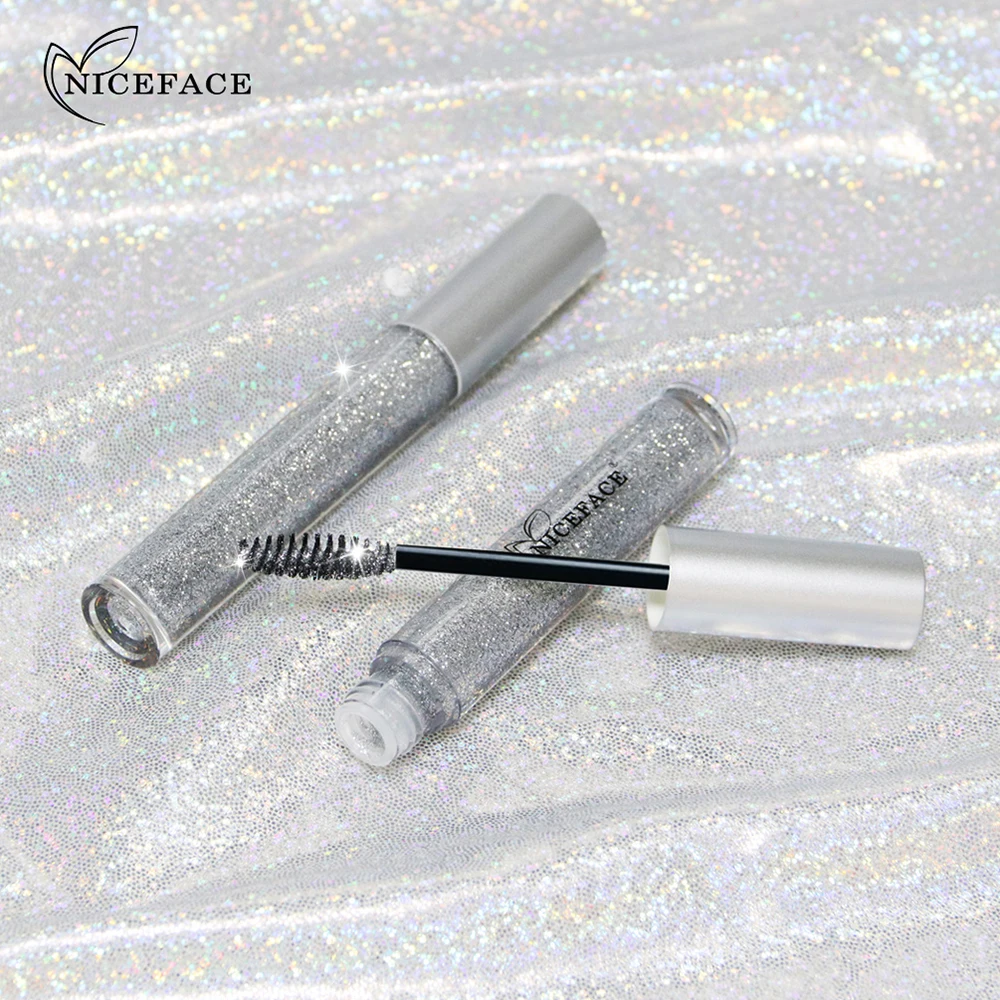 Glitter Fast Eyelashes Mascara, Maquiagem de Extensão de Cílios, Impermeável, Longa Duração, Alonga Eye Lash Cosméticos