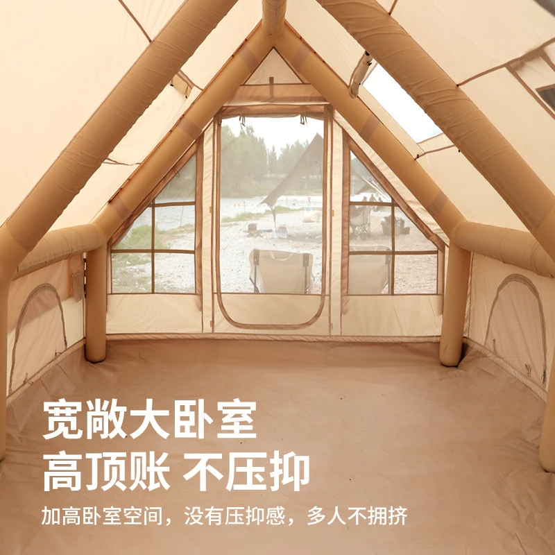 Travel Outdoor Household Travel 2-in-1 Rainproof Shade Camping Inflatable Tent Manufacturer Wholesale