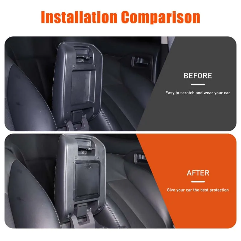 لميتسوبيشي L200 تريتون 2019-2023 ABS أسود سيارة التحكم المركزي صندوق اليد الخصوصية صندوق تخزين اكسسوارات السيارات الداخلية