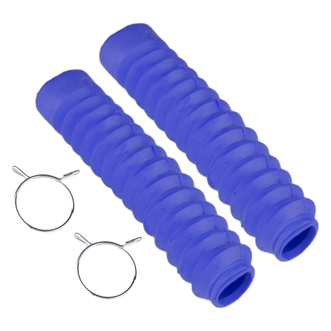 2Pcs Blue Front Fork Shock Absorber Dust Cover Boot Sleeve Protector Universal for Motorcycle Dirt Bike Off Road