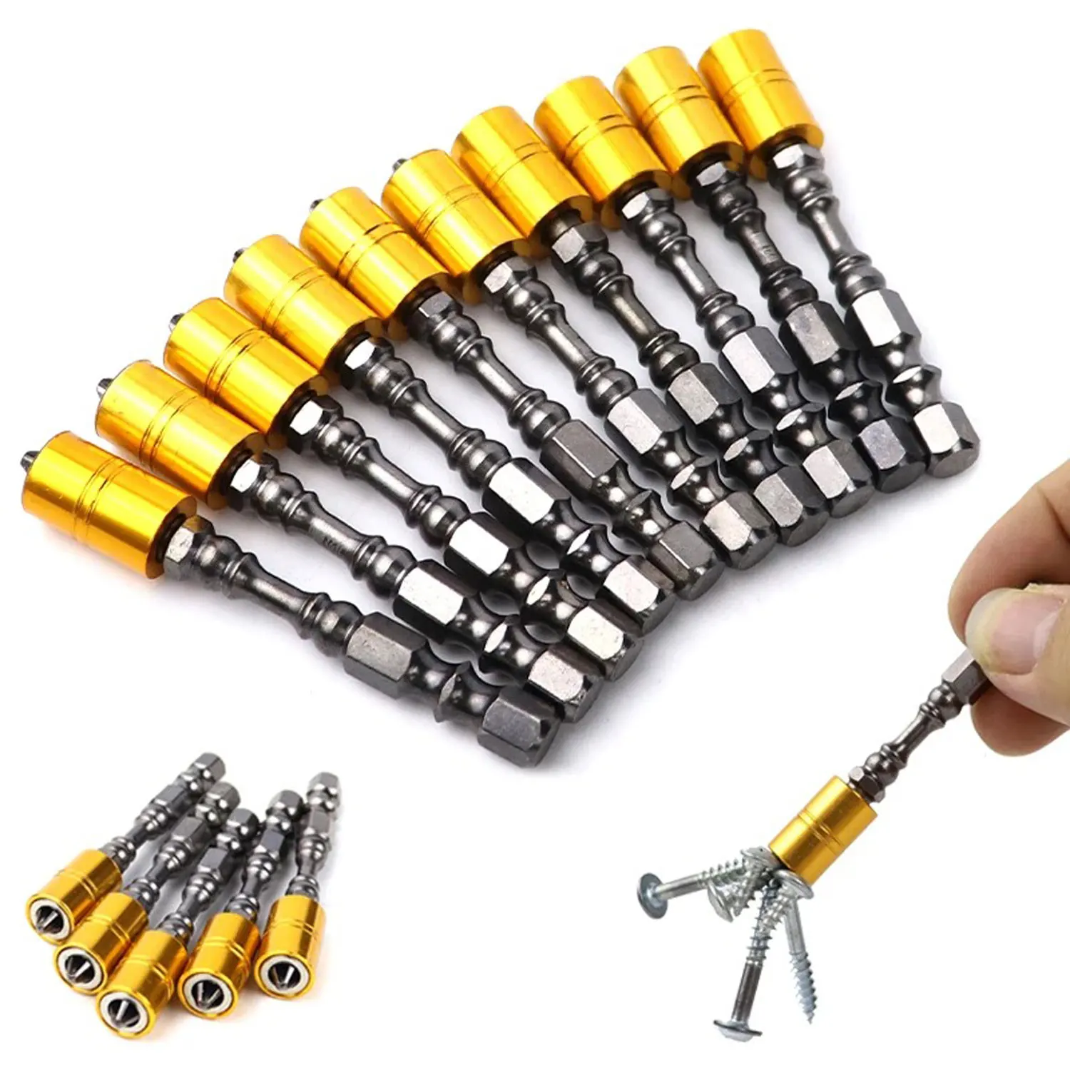 

Strong Magnetic Screwdriver Bit Set 65mm/110mm Phillips Electronic Screwdriver Bits For Plasterboard Drywall Screw Driver