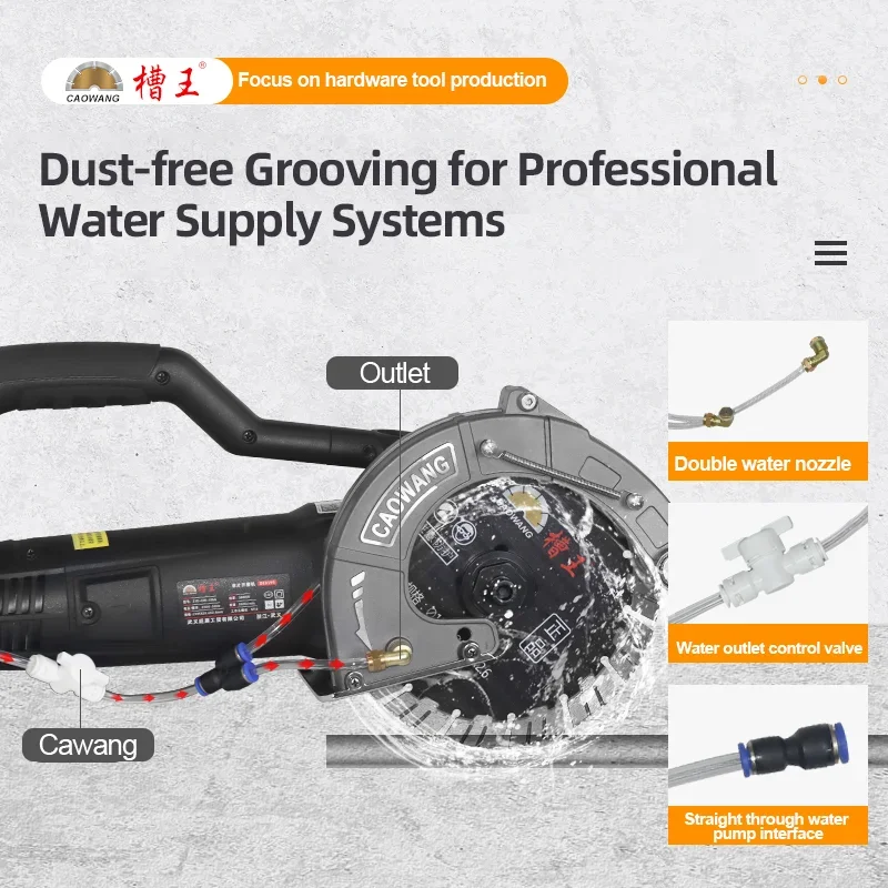 New Electric Wall Chaser Concrete Cutter Electric Laser Aiming Groove Slotting Machine Circular Saw Cutting Power Tools