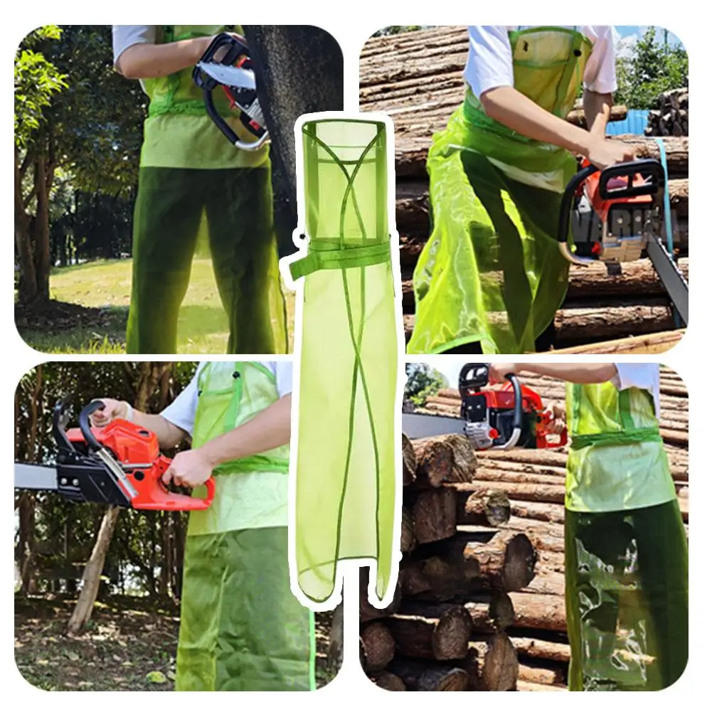 سلامة عمال المئزر التغطية الكاملة شبكة جزازة العشب المئزر واقية البستنة المئزر شبكة ل ساحة العمل التشذيب قص العشب #4