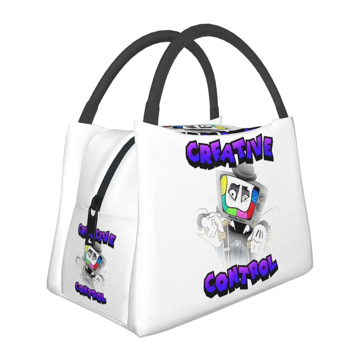Creative Control (Mr. Puzzles) (Transparent Version) Insulated Lunch Bag Food Boxes Container Cooler Thermal Lunch Box Tote