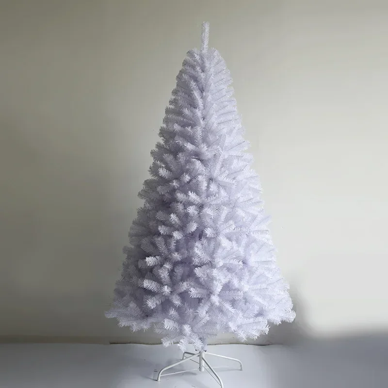 

White PVC Christmas Tree with Metal Stand, Encryption Tree, Indoor and Outdoor Party Decoration