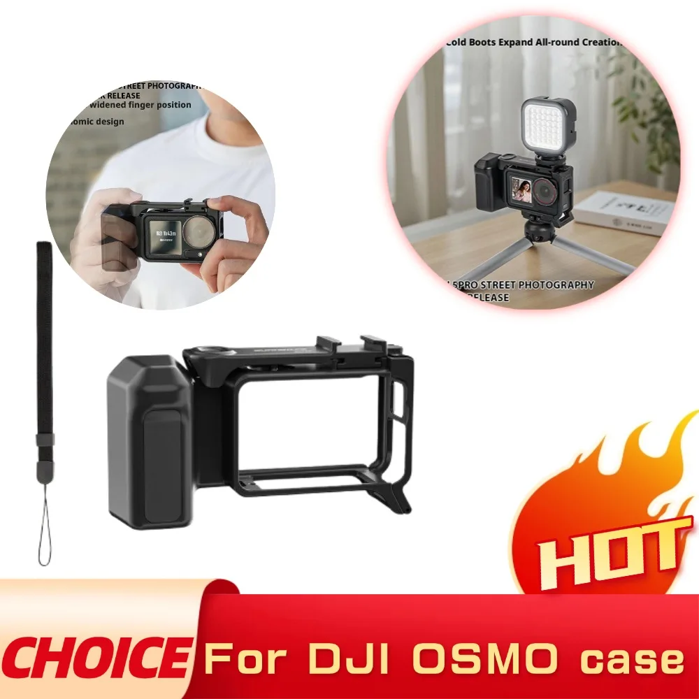 

Ручка для уличной фотографии, быстросъемная клетка для DJI OSMO ACTION 5 Pro/4/3, ручка для уличной фотографии, ремешок с защитой от потерь, аксессуары