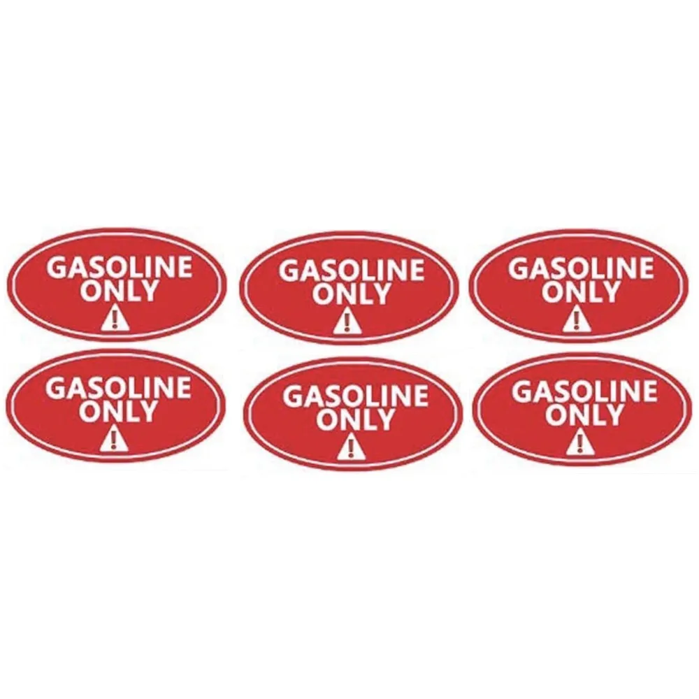 Gas Only Sticker Weather Proof Ultra Durable All Purpose Fuel Labels 6Pcs