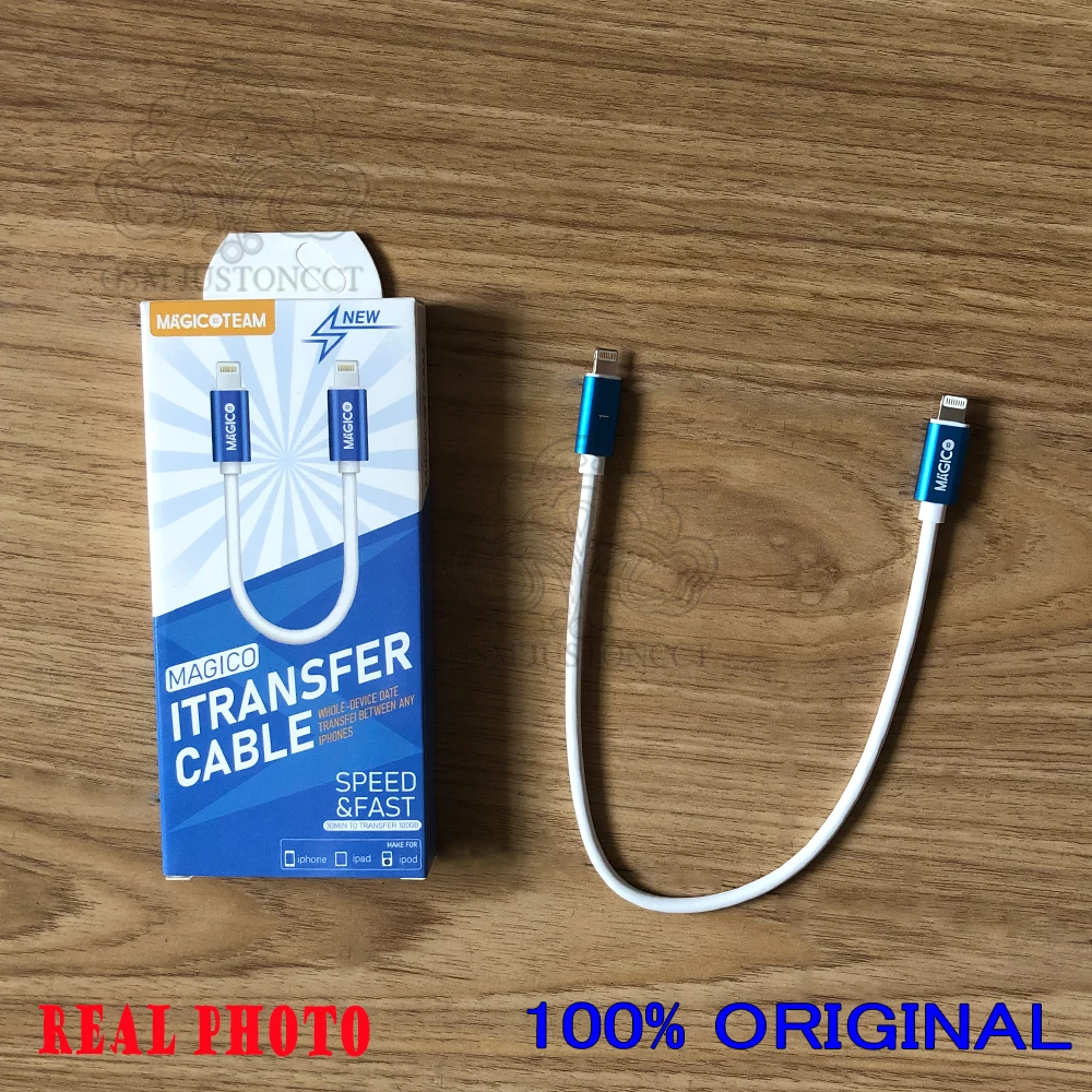 MAGICO-Lightning to Lightning OTG Cable, Data Picture File Transfer, Easy Copy for iPhone 6-12 Pro iPad IOS Device