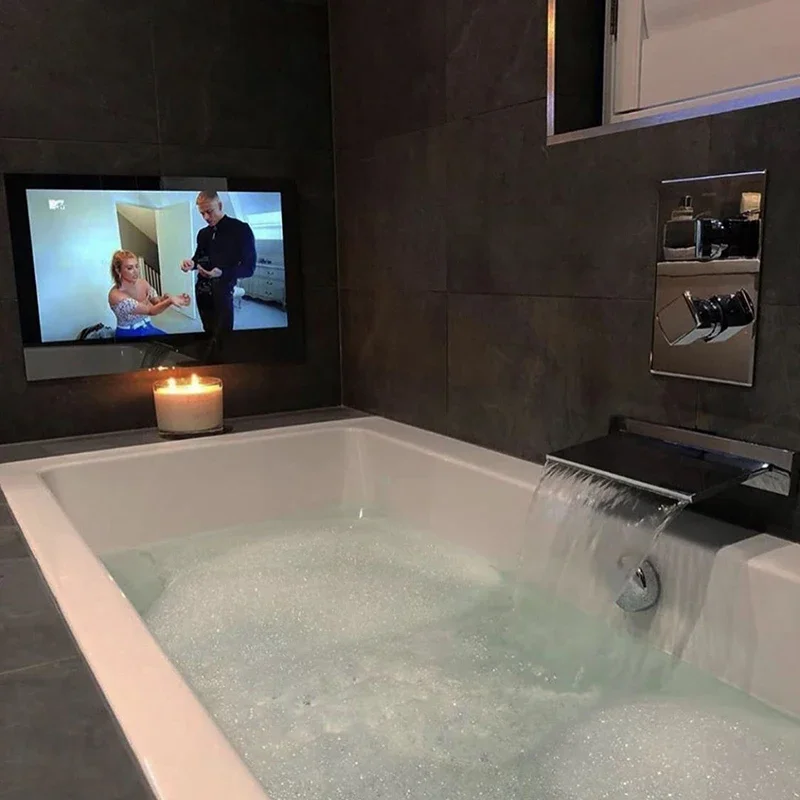 Venta caliente 22 pulgadas Android Smart baño Full Hd impermeable Tv espejo pantalla táctil Smart Mirror Tv