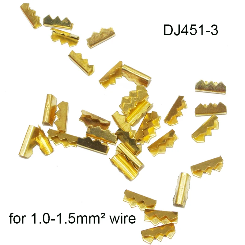 100pcs/lot  451-1/2/3 U-shaped terminal tab cold inserts connectors cold terminal small teeth fascia  terminal,0.2-2.5mm2