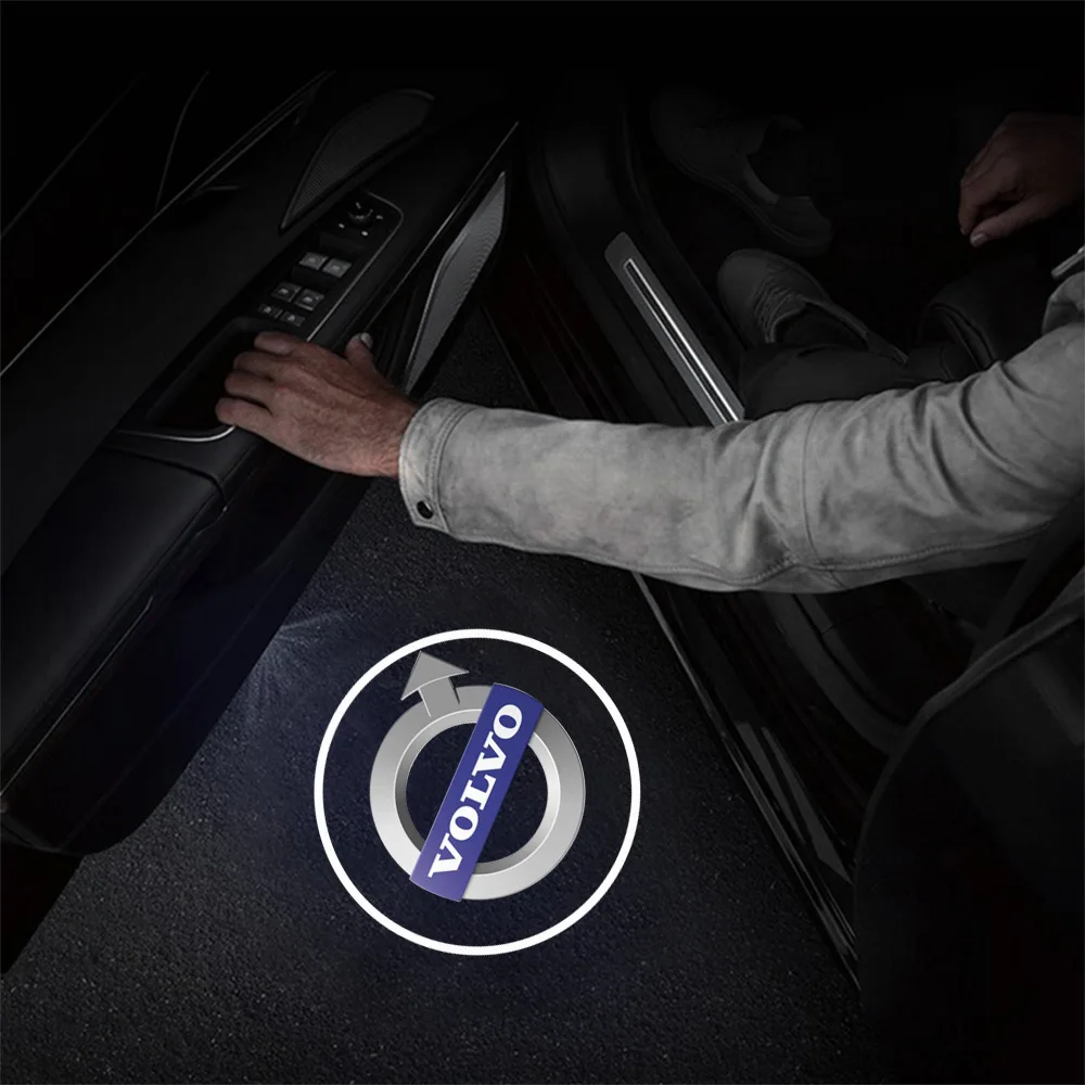 1/2 шт. Автомобильный светодиодный дверной светильник, лазерный проектор с логотипом, автомобильные аксессуары для VOLVO RDESIGN T6 AWD S40 S60 S90 V40 V50 V60 V70