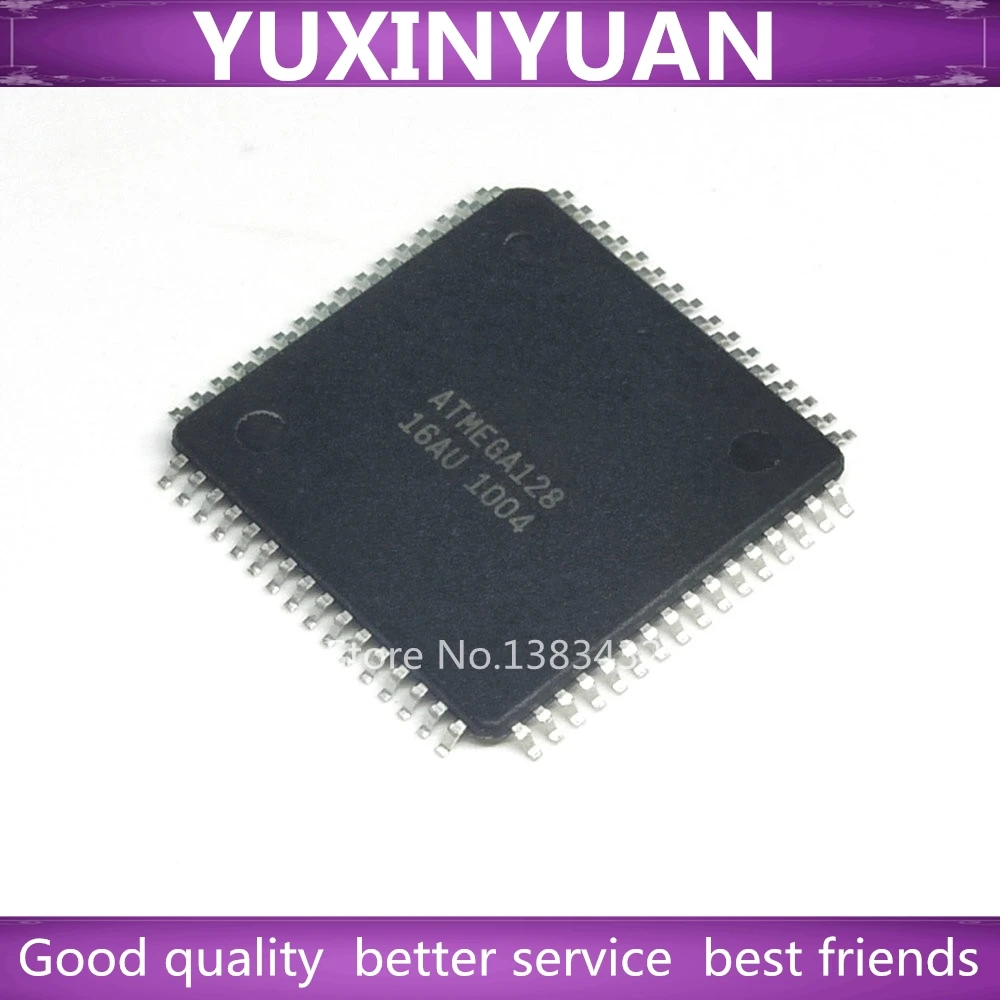 1PCS ATMEGA128-16AU   ATMEGA128   TQFP64 YUXINYUAN IC IN STOCK