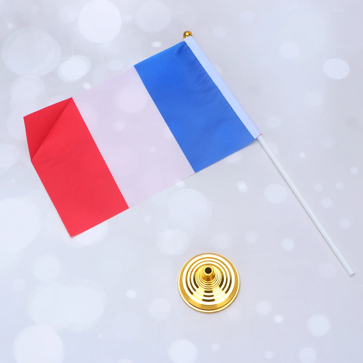 

12 Pcs Table Flag Seat France Desktop Flags Small Mini Tabletop Decor Miniature