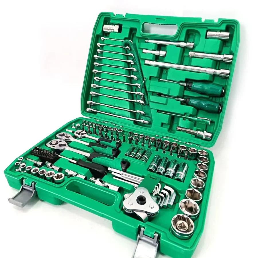 

121-piece Auto Repair Tool Set Ratchet Wrench Auto Repair Universal Tool on-board Repair Kit Complete Set