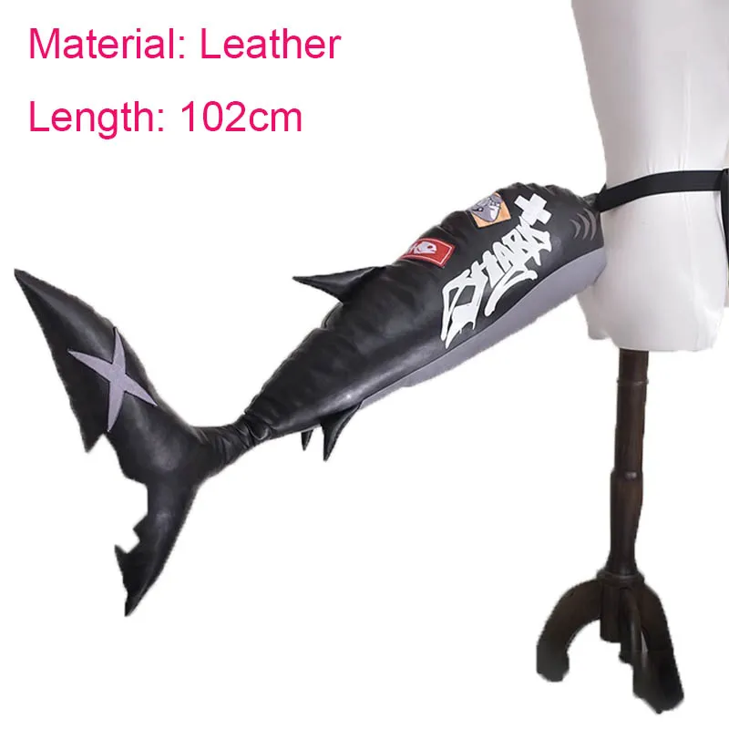 Game Zenless Zone Zero Ellen Joe Maid Cosplay Tail 102cm Shark Tail Anime Halloween Party Prop For Women Men Role Play Accessory