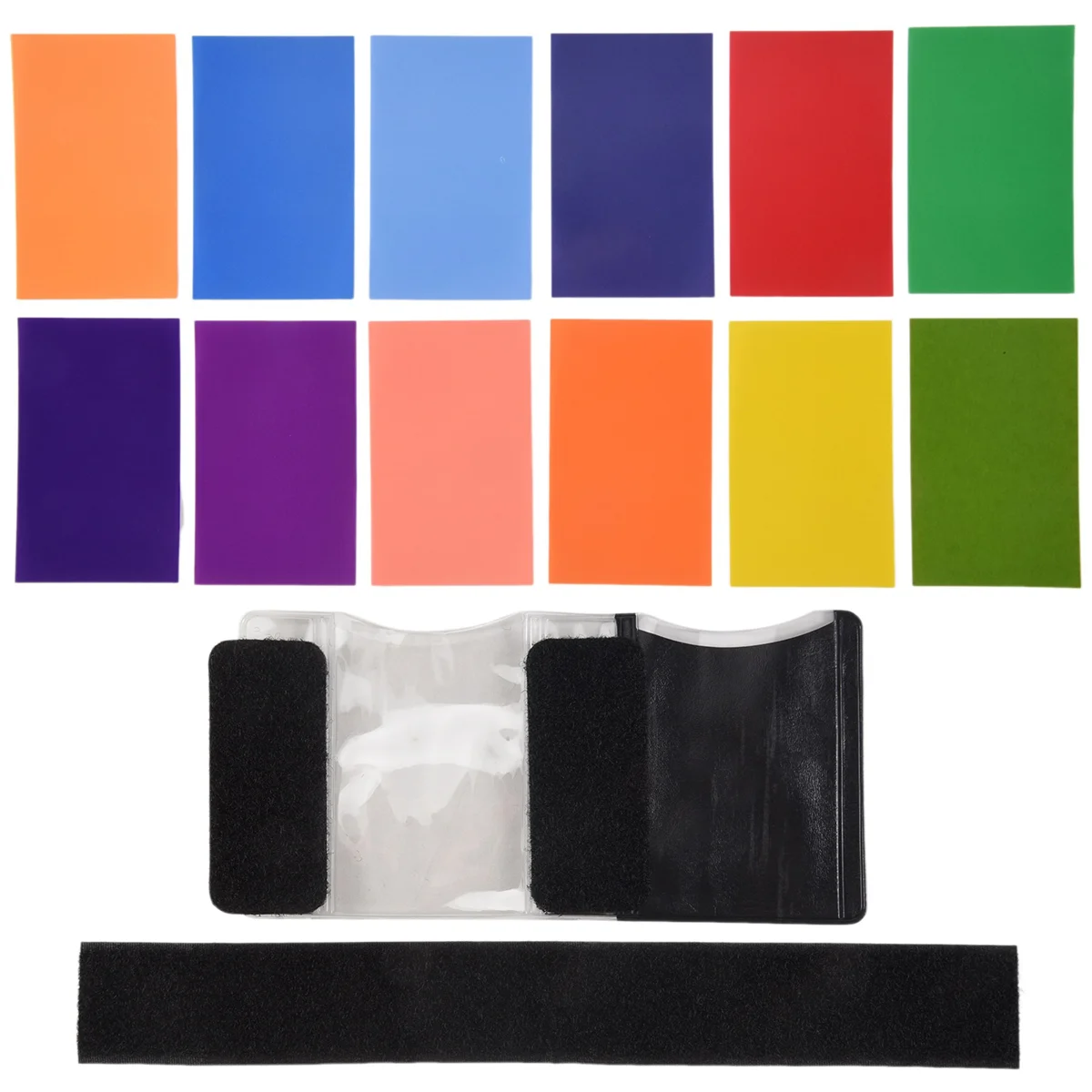 Tarjetas de filtros de color Flash Speedlite de 12 colores para cámara Canon/Nikon_BSH