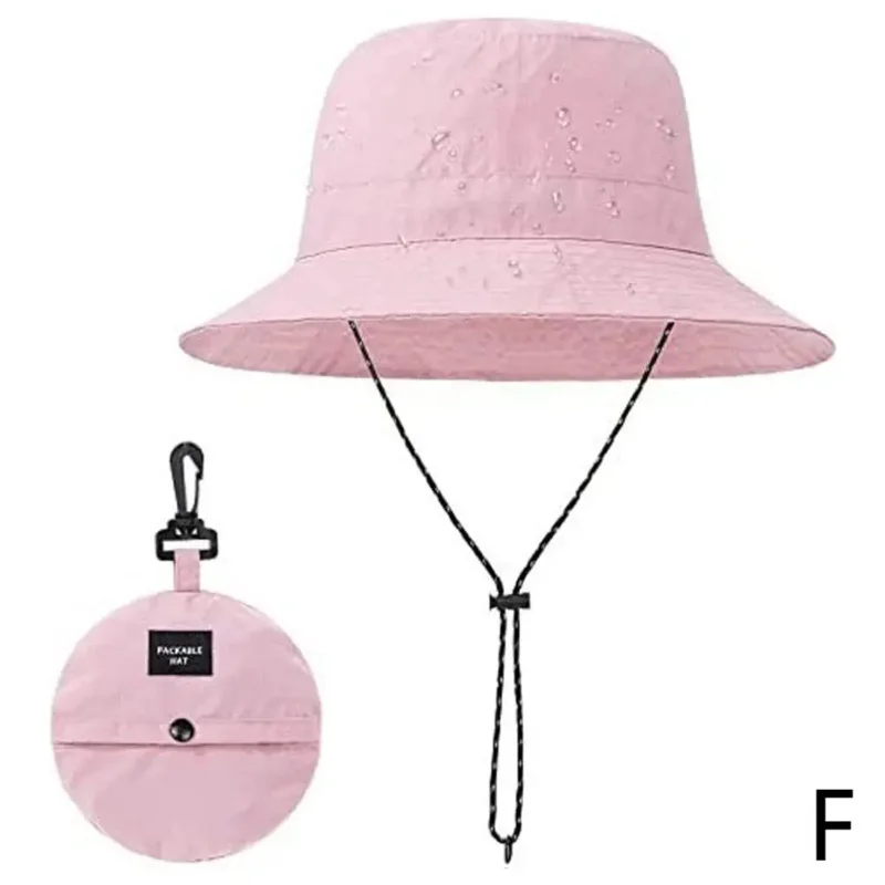 قبعة صياد مقاومة للماء للنساء صيفية للحماية من الأشعة فوق البنفسجية والتخييم والمشي لمسافات طويلة وتسلق الجبال قبعات رجالية على شكل دلو بنما قبعة خارجية
