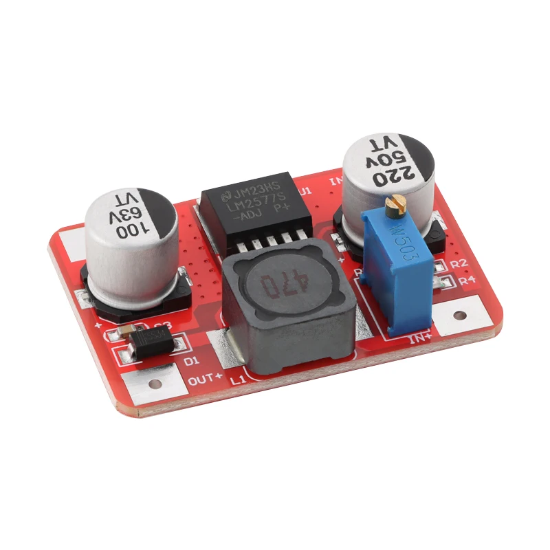LM2577 Высоковольтная повышающая плата Регулируемый высокоэффективный повышающий модуль постоянного тока Вход 3,5-35 В 3 А Выход