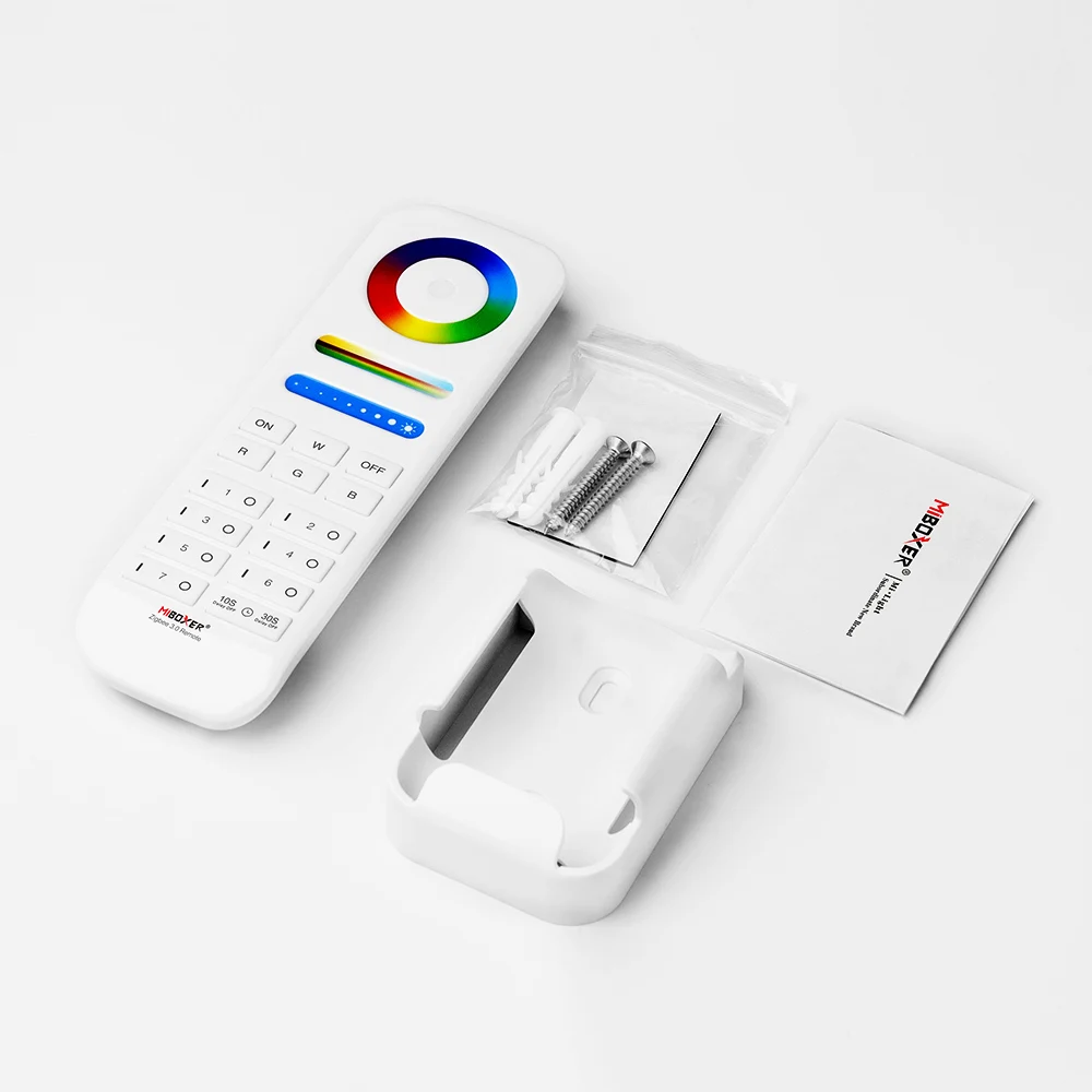 MiBoxer FUT089Z Zigbee 3.0 RGB+CCT Controller Wireless Remote 7 Zones Control Dimmer For Zigbee 3.0 series LED Lights