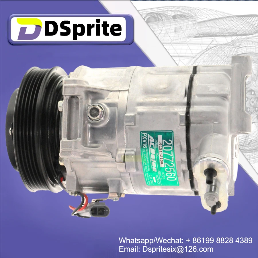Compressor de ar condicionado AC 20772560 2008705   98556 C2511 1522156   Para Chevrolet Cobalto hhr 2006 2007 2008 2009 2010 2011 2012