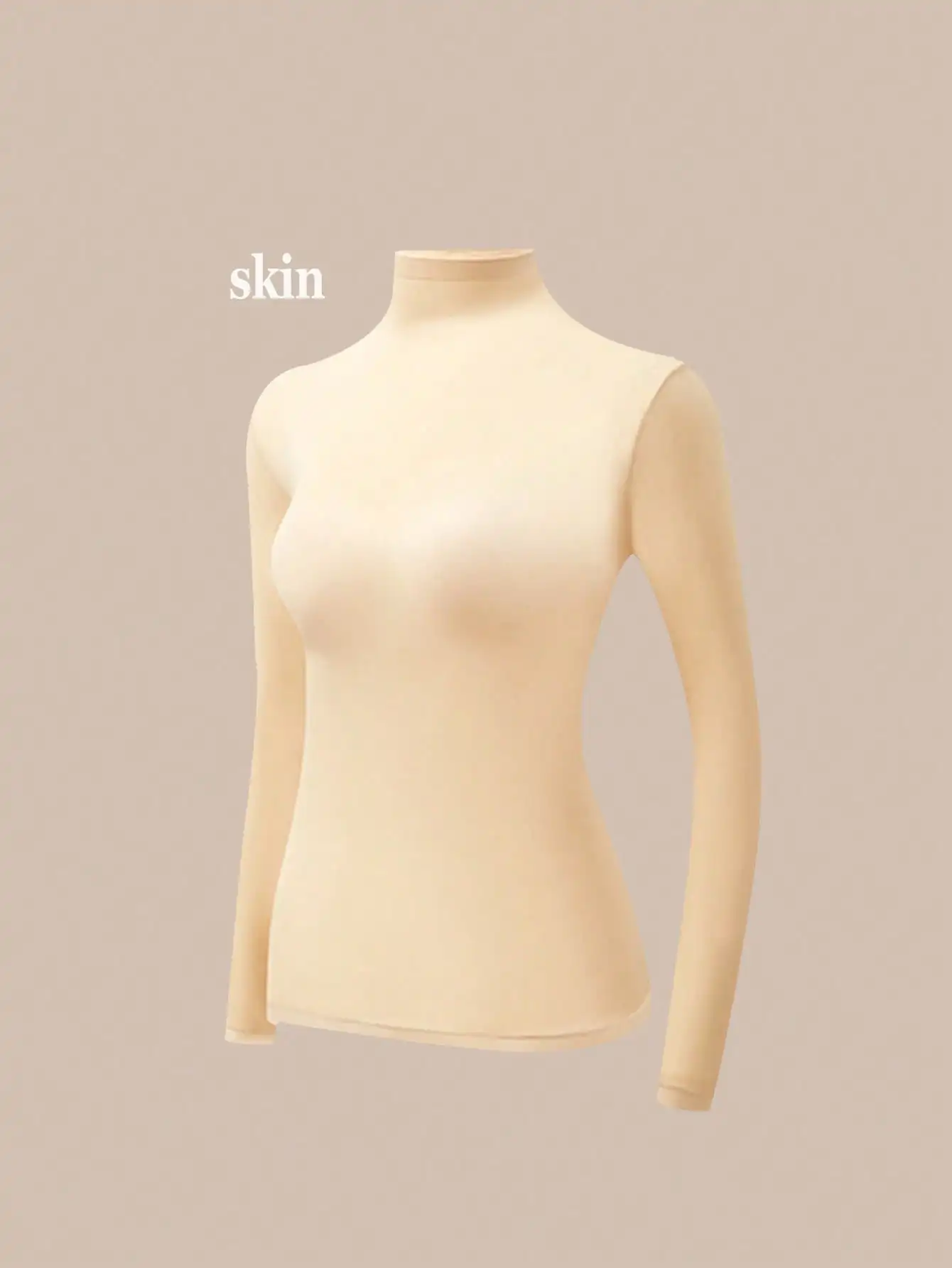 Camisetas sin costuras de cuello alto para mujer, camiseta térmica de manga larga, camiseta interior redonda para mujer, camisetas interiores ajustadas de alta elasticidad