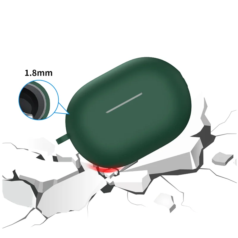 Funda de auriculares para Huawei Freebuds Pro 2, Funda de silicona líquida suave Pro2 con llavero para Freebuds Pro2