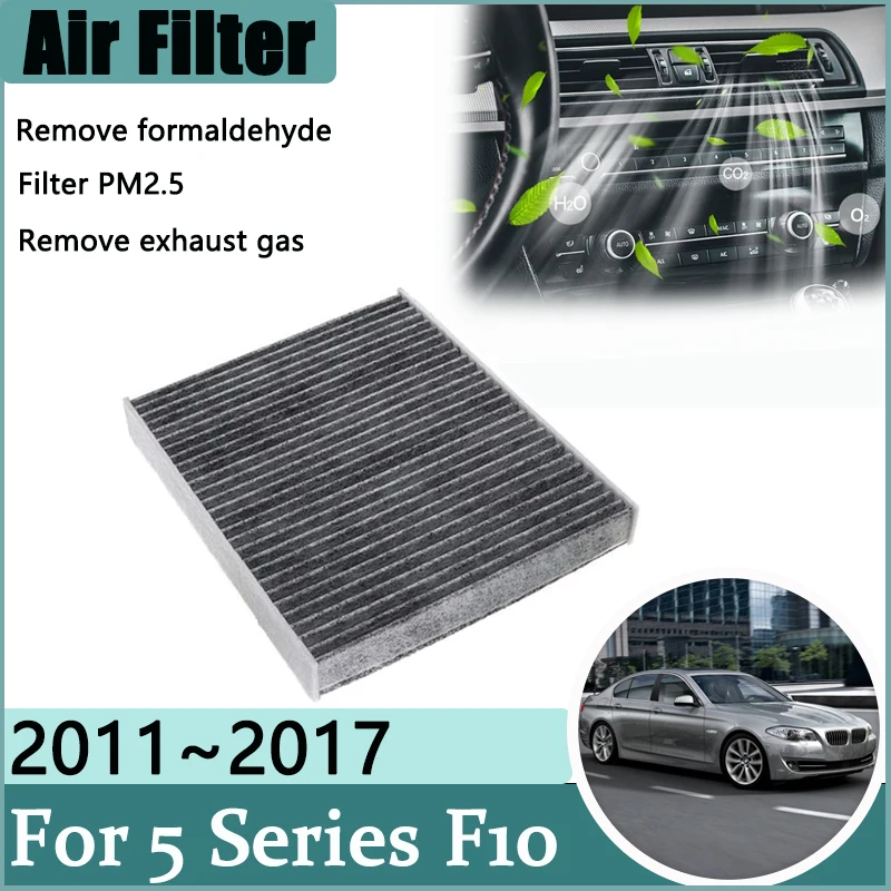 Air Conditioner Filter For BMW 7 Series F01 F02 F03 F04 2009~2015 Purification Accessories Activated Carbon Engine Filter Grid