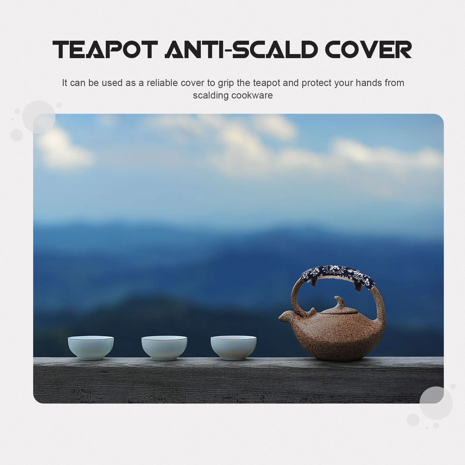 

Teapot Handle Cover Cloth Decorative Heat Resistant Anti Scald Sleeve Pot Handle Protective Cover Teapot Accessory