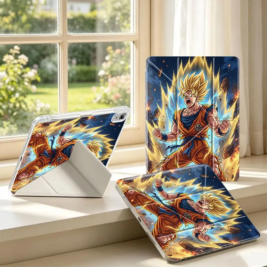 With Pen Slot Cover Tablet Case For Samsung Galaxy Tab S9 Plus S10 Lite S8 S7 FE A11 A8 A9 Plus Dragon Ball Z