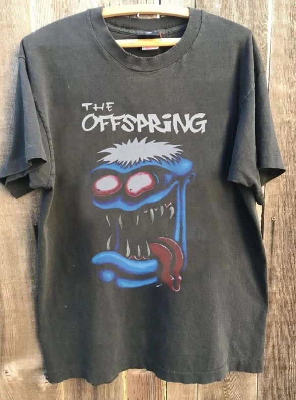 

Plus Size Summer Women's Vintage THE OFFSPRING T-Shirt Unisex Cotton Breathable Stylish Versatile Street Style Oversized