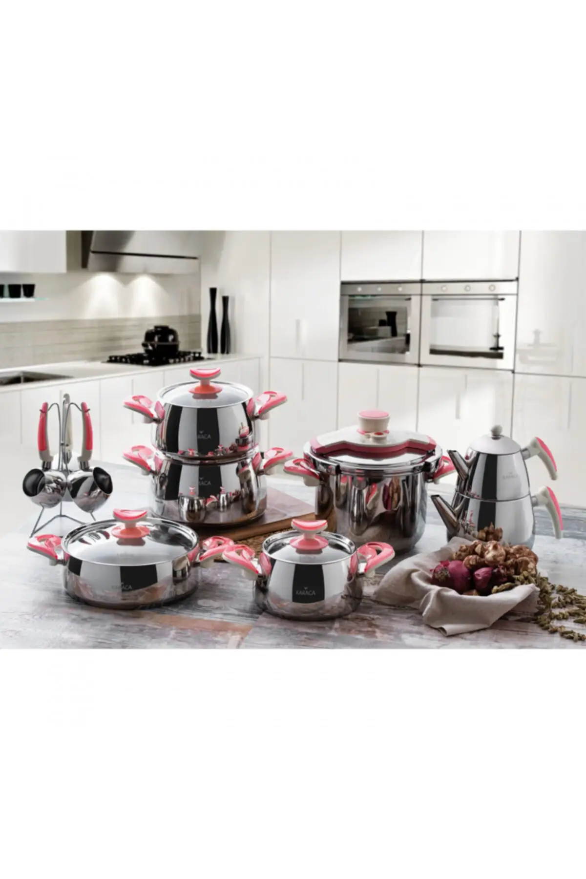 Yavruağzı Lotus 18 Piece Dowry Team cookware set quality cookware set luxury cookware