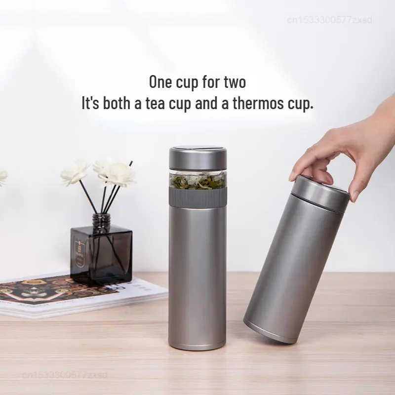 Youpin Funjia teh Infuser pemisah vakum Flask 520ml cangkir terisolasi baja nirkarat botol termos cangkir kopi Travel