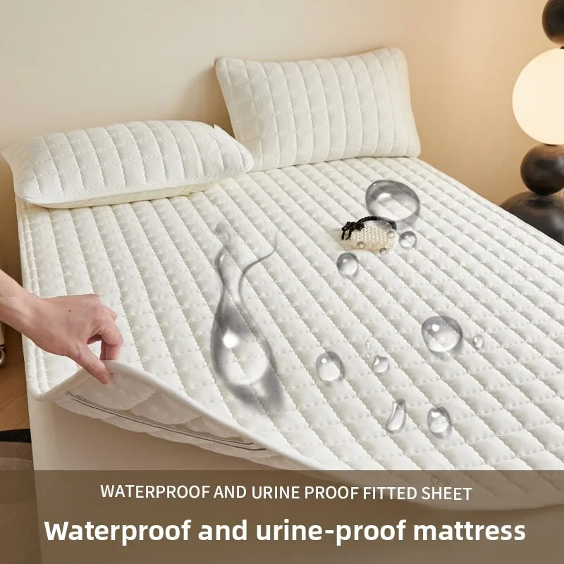 Waterproof Mattress Protector - Urine Proof Bed Pad, Fitted Sheet Cover for Ultimate Protection