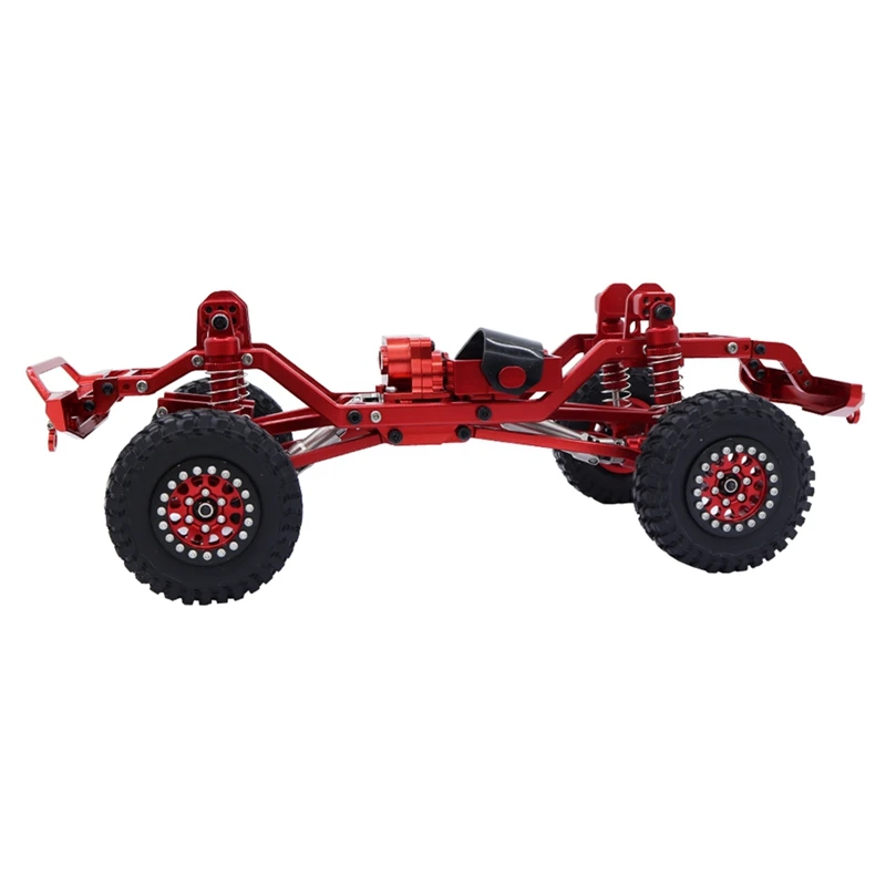 Metallmontierter Rahmen-Chassis-Kit für TRX4M TRX4-M Defender 1/18 RC Crawler Car Upgrade Ersatzteile, Silber