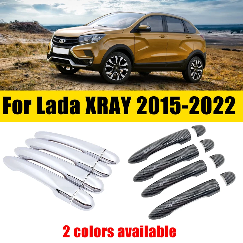 

Door Handle Cover Trim Chrome For Lada XRAY 2015-2022 2016 2017 2018 2019 2020 ABS Chrome Anti-scratch Luxurious Car Accessories