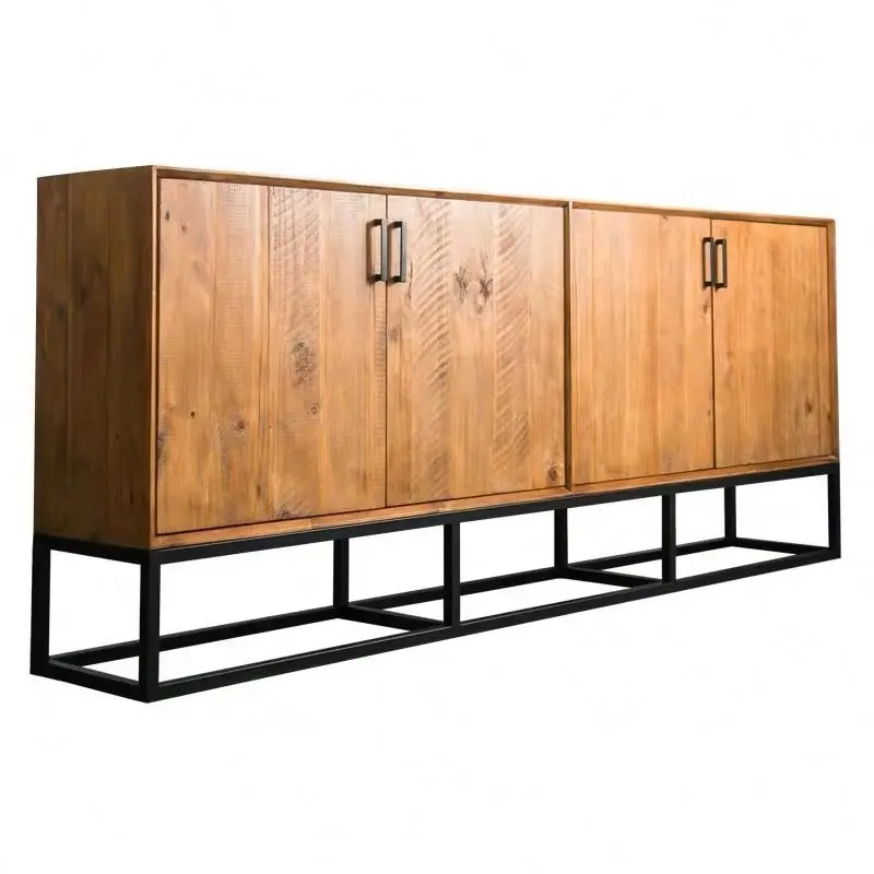 

Industrial Style Home Furniture solid Wood 5 Years 10-15 Days Storage Cabinet Living Room Antique Solid Wood Sideboard