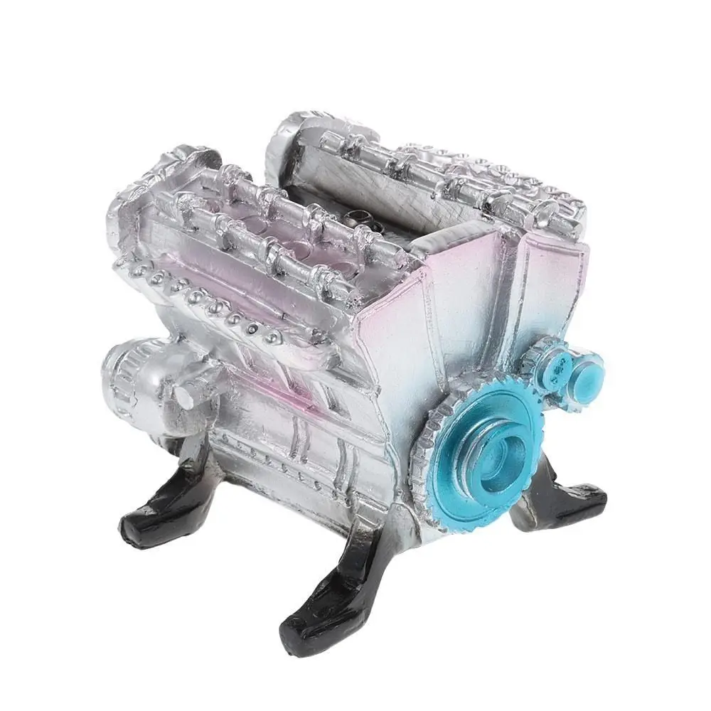 8-Cylinder Car Engine Model  Simulation Full Metal Car Engine Assembly  Model Toys Resin DIY Metal Engine Model