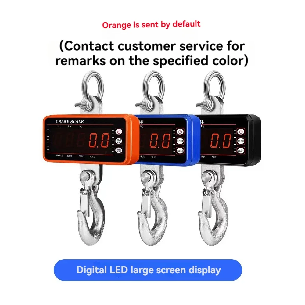 1PC 300kg electronic suspension scale, hanging scale, hanging portable handheld scale, mini hook scale
